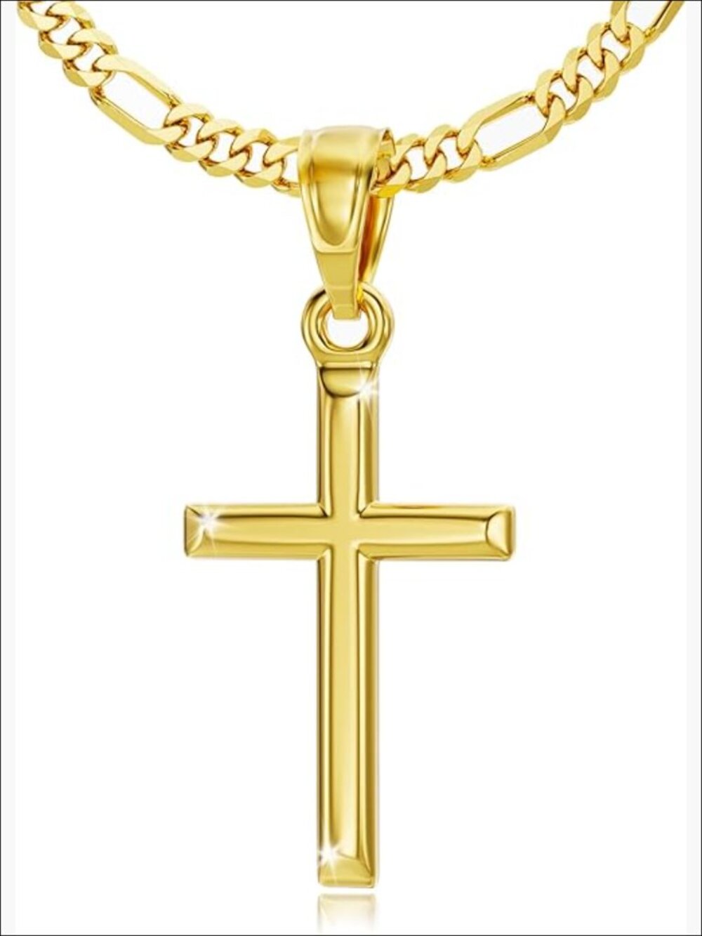 Stainless Steel Cross Pendant Necklace with Luxury Gift Box